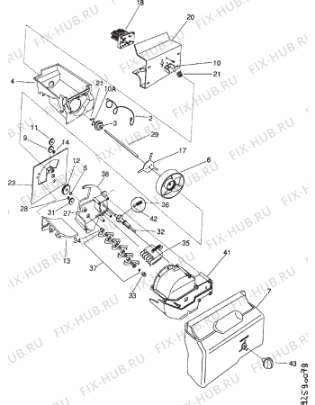 Взрыв-схема холодильника Frigidaire FPE526TWS - Схема узла Section 6