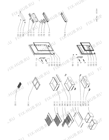Взрыв-схема холодильника LADEN SCO 232/G - Схема узла