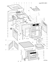 Схема №1 BS53X1 (F064092) с изображением Панель для плиты (духовки) Indesit C00282347