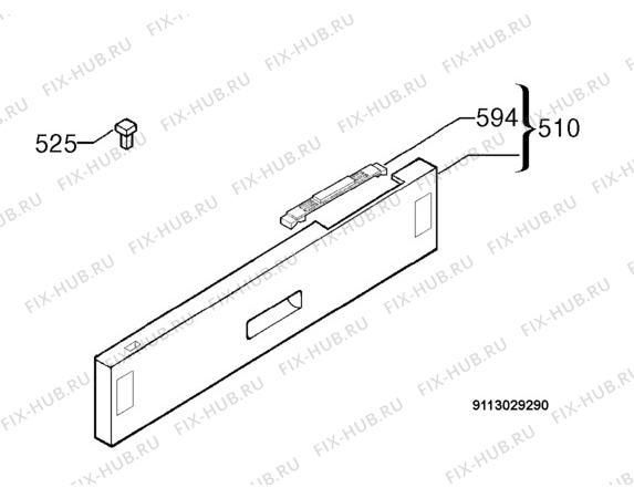 Взрыв-схема посудомоечной машины Rex Electrolux TTH000TXE - Схема узла Command panel 037