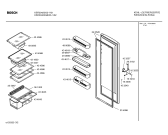 Схема №3 KS30R423GB с изображением Дверь для холодильника Bosch 00240528
