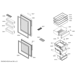 Схема №1 BD3058W3VV с изображением Крышка для холодильника Bosch 00751171