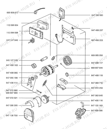 Взрыв-схема стиральной машины Aeg L57700 - Схема узла Electrical equipment