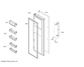 Схема №4 KANKB990 с изображением Дверь для холодильника Bosch 00244894