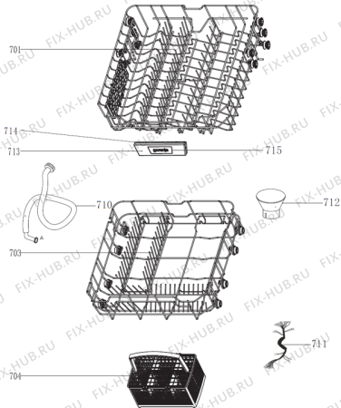 Взрыв-схема посудомоечной машины Gorenje GS52214W (352702, GORENJE#8) - Схема узла 07