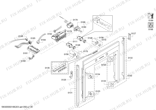 Схема №3 HB38G4580 с изображением Фронтальное стекло для электропечи Siemens 00688759