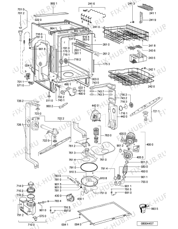 Схема №2 ADG 8441/2 IX с изображением Блок управления для электропосудомоечной машины Whirlpool 481221838431