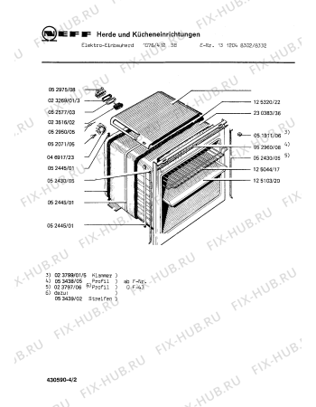 Схема №1 1312048332 1076/412SB с изображением Переключатель для плиты (духовки) Bosch 00024489