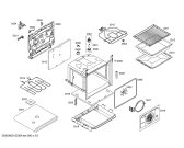 Схема №3 P1HEB59051 Horno pitsos.poliv.inox.multif.3d ec3 er с изображением Передняя часть корпуса для плиты (духовки) Bosch 00666452
