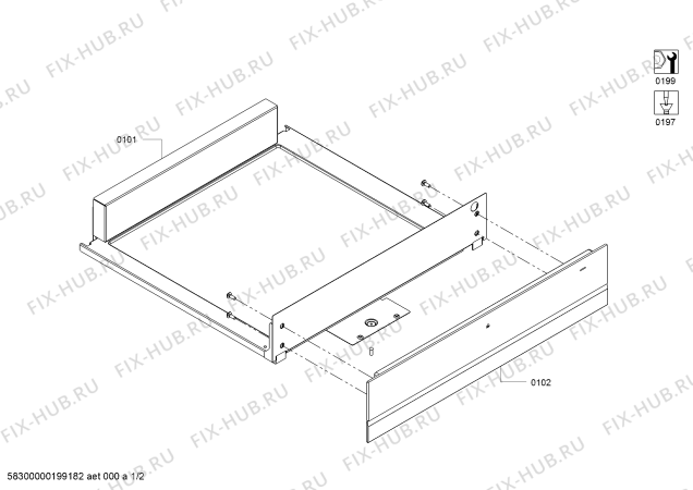 Схема №2 BIC630NS1 с изображением Обшивка Bosch 00772160