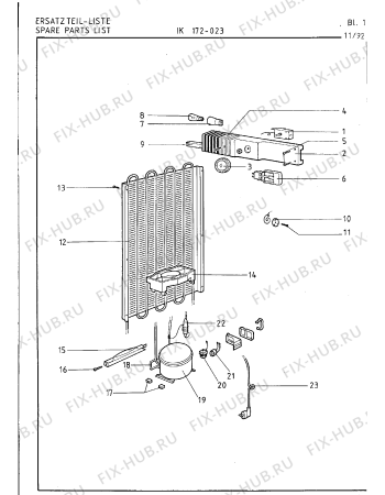 Взрыв-схема холодильника Gaggenau IK171723 - Схема узла 13