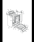 Схема №2 TEX 664 A с изображением Элемент корпуса для электропечи DELONGHI 35C6N03SD3