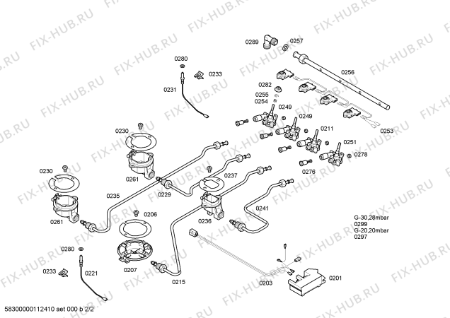 Схема №2 T2169C1NL Neff с изображением Варочная панель для плиты (духовки) Bosch 00475939