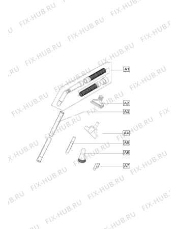 Схема №1 VCC 1600 EAWD (130692, VC-570 W&D) с изображением Запчасть для мини-пылесоса Gorenje 134841