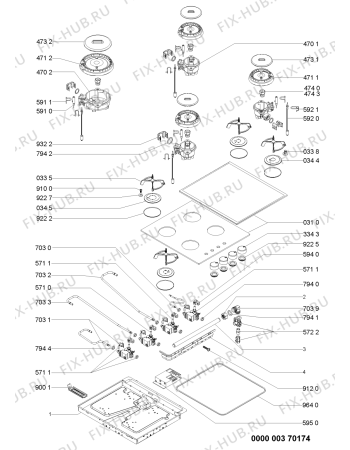 Схема №1 701 186 28 с изображением Холдер для электропечи Whirlpool 480121100684