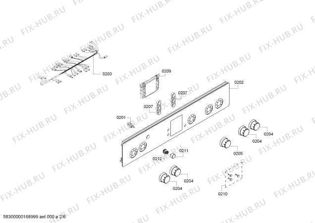 Схема №3 HGA23A150S с изображением Коллектор для духового шкафа Bosch 00686421