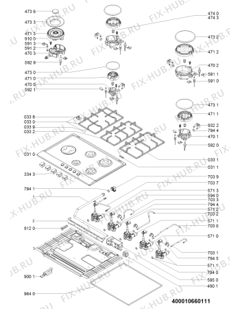 Схема №1 AKR 338/IXL с изображением Шланг для плиты (духовки) Whirlpool 481010661993