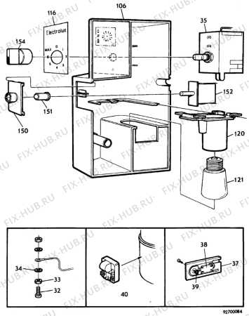 Взрыв-схема холодильника Electrolux RF860 - Схема узла C10 Electric