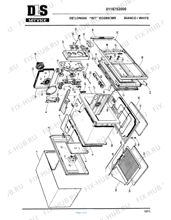 Схема №1 SMN 3.9 с изображением Микропереключатель для плиты (духовки) DELONGHI 521369