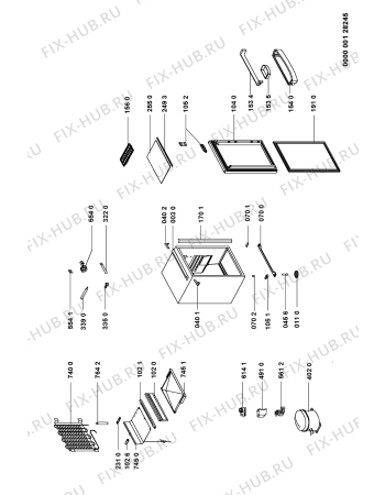 Схема №1 CKF 632 с изображением Испаритель для холодильной камеры Whirlpool 481244069214