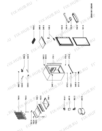 Схема №1 CKF 630 с изображением Дверца для холодильной камеры Whirlpool 481231028179