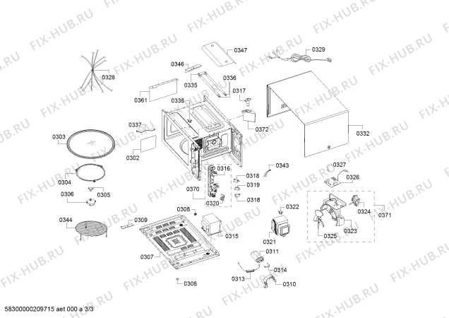 Схема №1 MD1050 с изображением Панель для свч печи Bosch 00701652