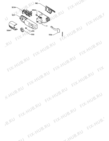 Взрыв-схема холодильника Zanussi Z215/4D - Схема узла Thermostat