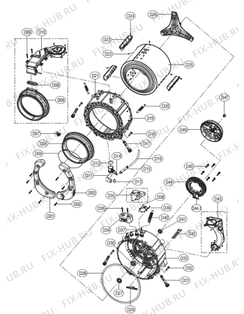 Схема №4 WD96140BDE (403715, DWC-LD1422) с изображением Кнопка, ручка переключения для стиральной машины Gorenje 429614