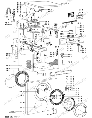 Схема №2 WA PURE ST 14 FLD с изображением Емкость для стиральной машины Whirlpool 481253029492