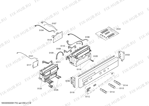 Схема №2 HB874570 с изображением Панель управления для плиты (духовки) Siemens 00472310