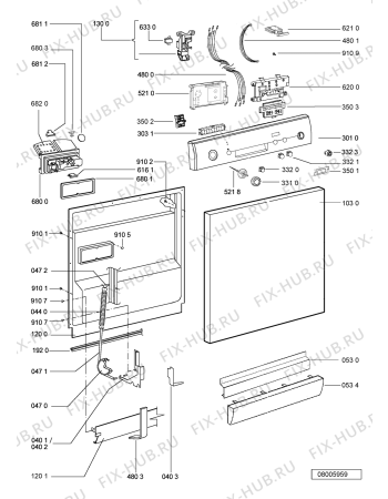 Схема №2 MDW 700 EDSG с изображением Обшивка для посудомойки Whirlpool 481245373754