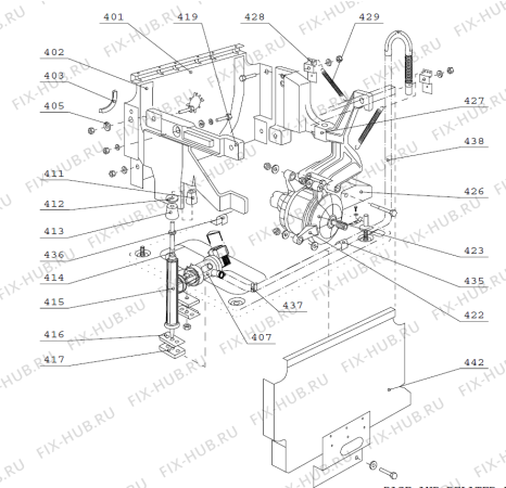 Взрыв-схема стиральной машины Gorenje Compact 2100 Ekolife Plus W411A01A FI   -White compact (900002892, W411A01A) - Схема узла 04