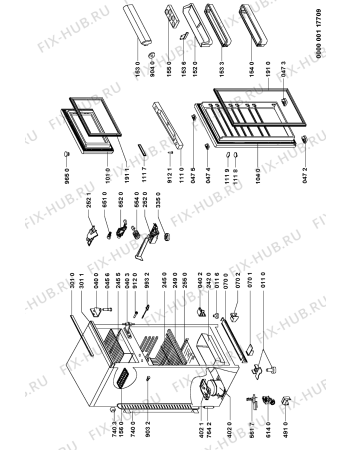 Схема №1 ARA 22 с изображением Шильдик для холодильной камеры Whirlpool 481245918241