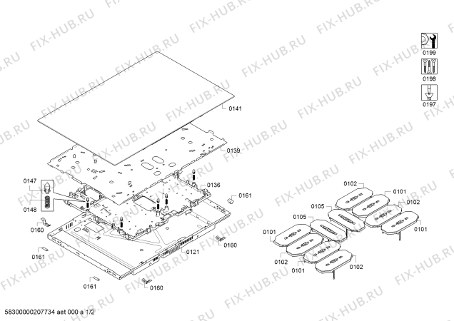Схема №2 PXY675DW4E с изображением Модуль управления для плиты (духовки) Bosch 11025214