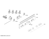 Схема №1 HLN39A060U с изображением Планка для электропечи Bosch 00680972
