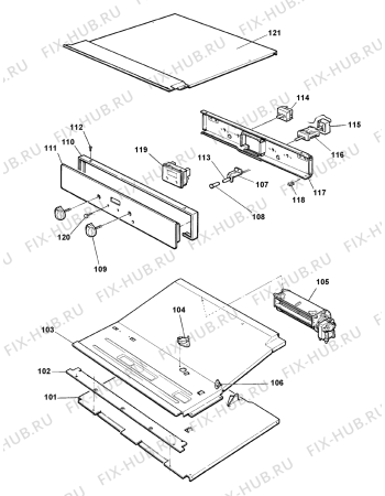 Схема №4 S220EW (F031654) с изображением Обшивка для духового шкафа Indesit C00225223