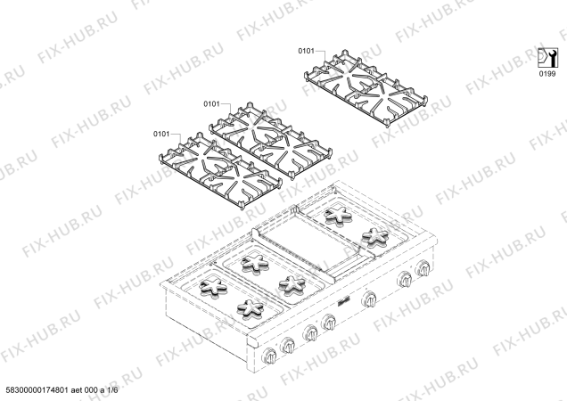 Схема №2 PRD364EDHU Thermador с изображением Зажим для духового шкафа Bosch 00427654