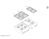 Схема №2 P364GLCLP с изображением Рамка для плиты (духовки) Bosch 00442475