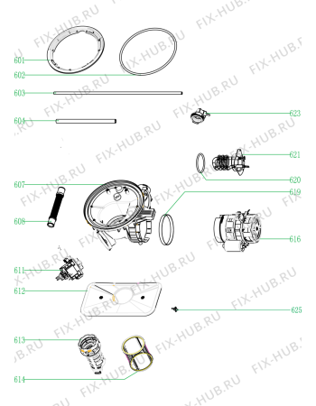 Схема №3 GCX 4862 с изображением Мини-ручка для посудомоечной машины Whirlpool 482000018720