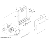 Схема №3 63013023017 с изображением Передняя панель для посудомоечной машины Bosch 00704016