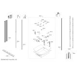 Схема №4 RF471701 с изображением Крышка для холодильной камеры Bosch 00713385