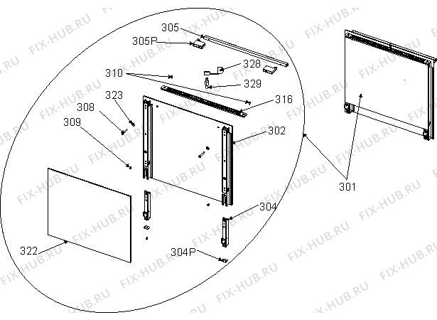 Взрыв-схема плиты (духовки) Gorenje EC537AE(465999, 357H.80) - Схема узла 04