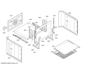 Схема №4 HBN414521E Horno bosch indp.multf.blanco.pt_car.mt с изображением Передняя часть корпуса для электропечи Bosch 00662607