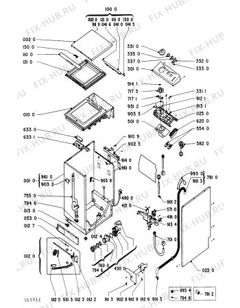 Схема №1 AWG 1024/WP AWG 024/WP с изображением Декоративная панель для стиралки Whirlpool 481945319866