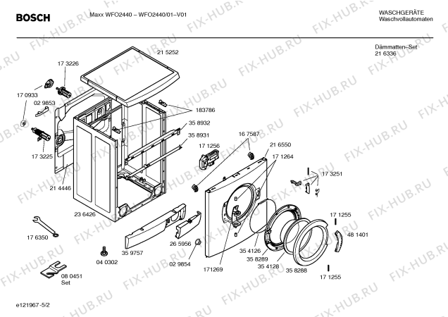 Схема №4 WFO2440EU Maxx WFO 2440 с изображением Панель управления для стиральной машины Bosch 00364938