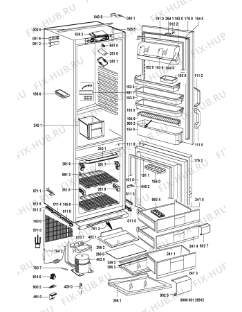 Схема №1 KGEE 3260 A++ SW LH с изображением Обшивка для холодильной камеры Whirlpool 481246049632