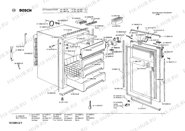 Схема №1 0705134067 GS148EB с изображением Клапан для холодильника Bosch 00110858