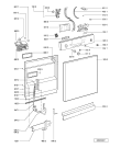 Схема №1 ADP 4408 WH с изображением Блок управления для посудомоечной машины Whirlpool 481221838353