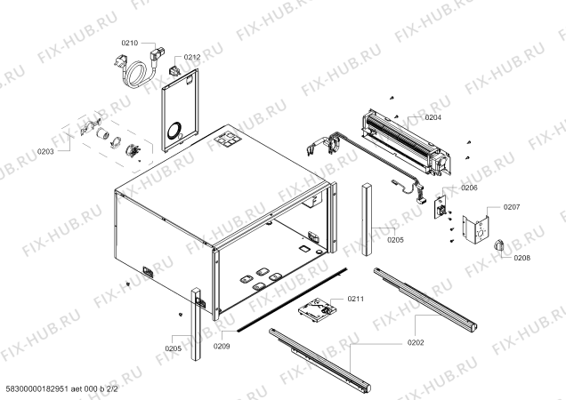 Схема №1 N17HH20N0B с изображением Ванна для духового шкафа Bosch 00772147