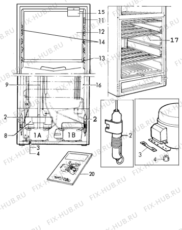 Взрыв-схема холодильника Unknown GME127KF - Схема узла C10 Cold, users manual